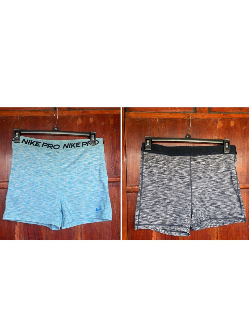 2 Pc Nike Pro Shorts Set size XL blue and navy